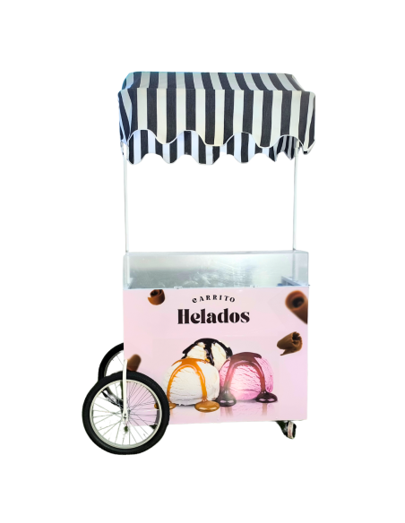 Carrito de helados express de frente