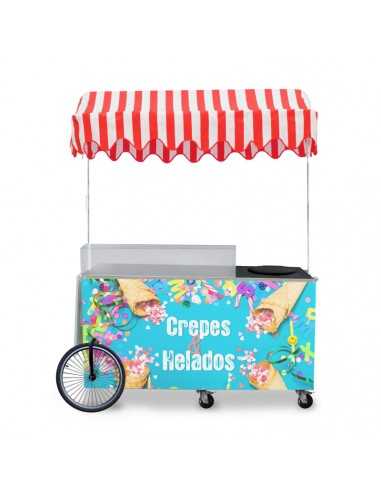 carrito de helados y crepes