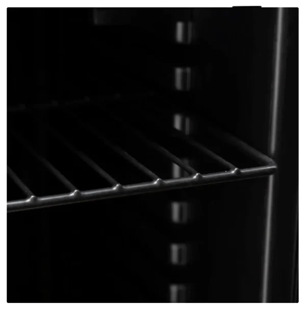 Refrigerador Horeca Svan Cíclico Negro Manual E84 Con Puerta Cristal