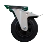 Roda giratória com travão