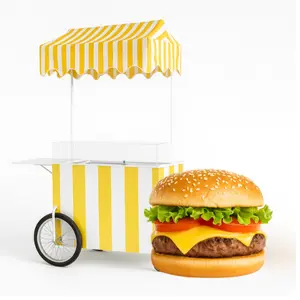 Carrito de hamburguesas