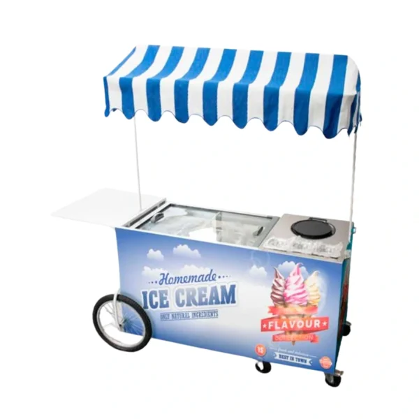 Carrito de helados y crepes